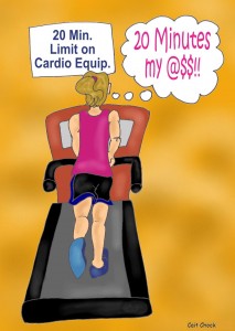runner on treadmill