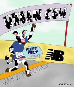 cow running