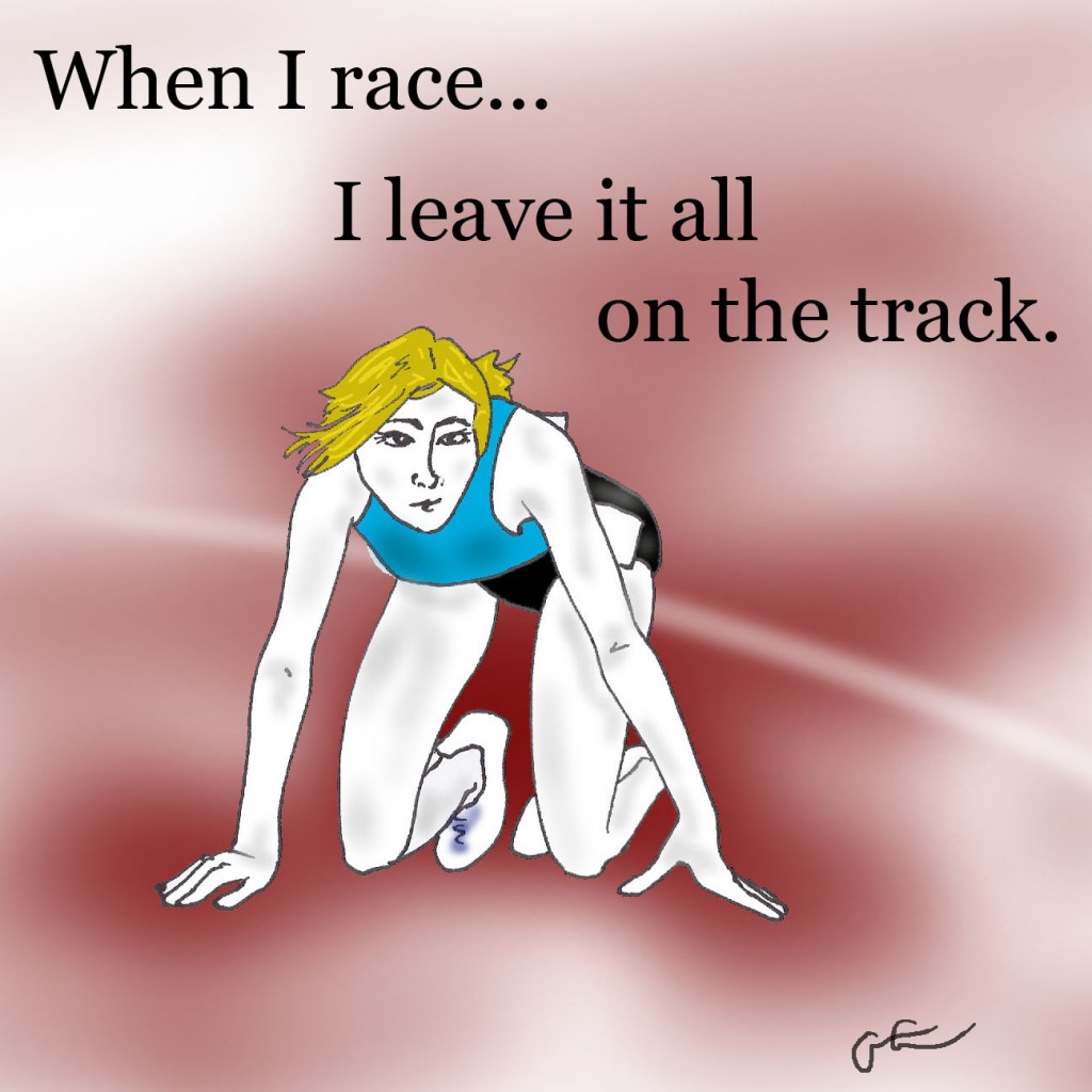 girl on track