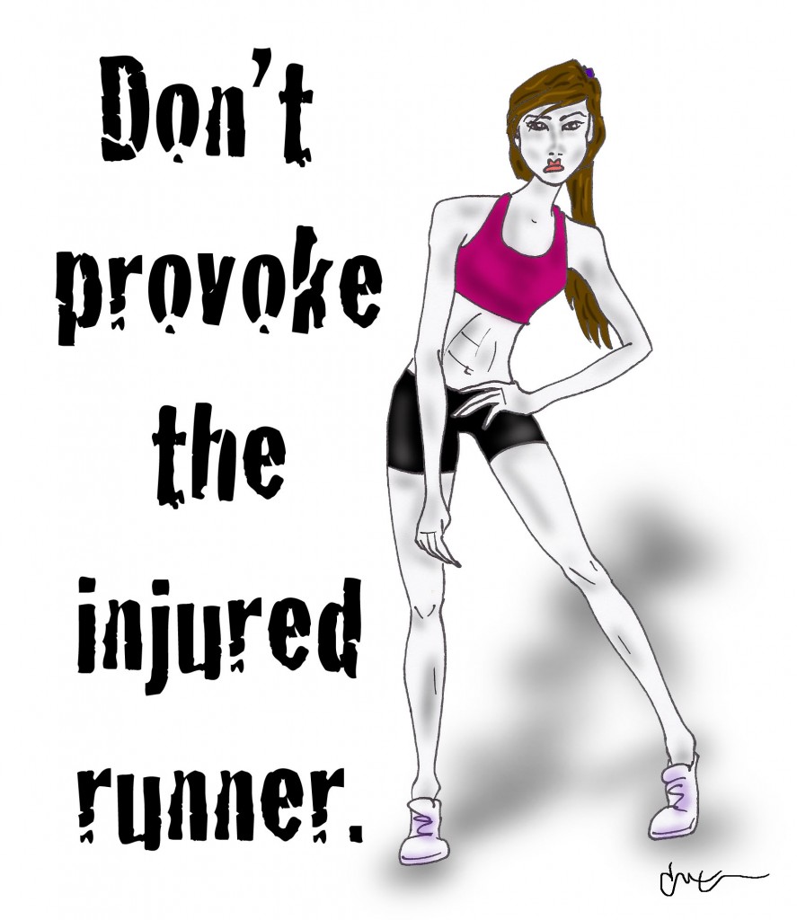 angry runner injured