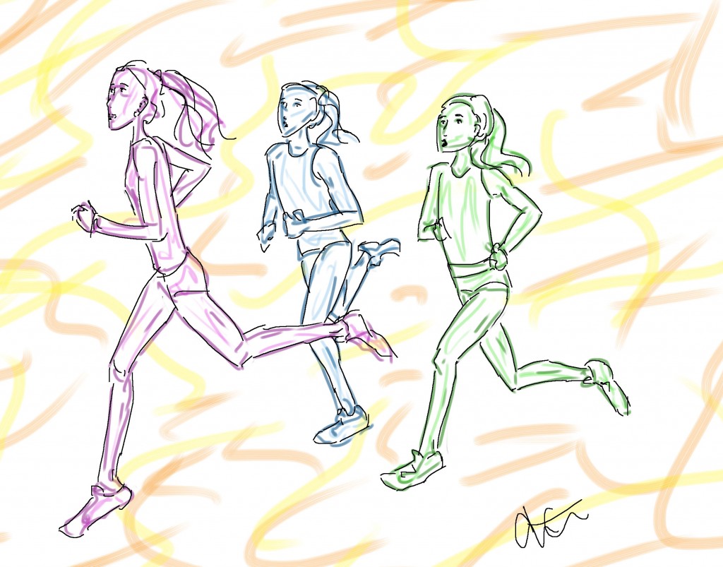 women running