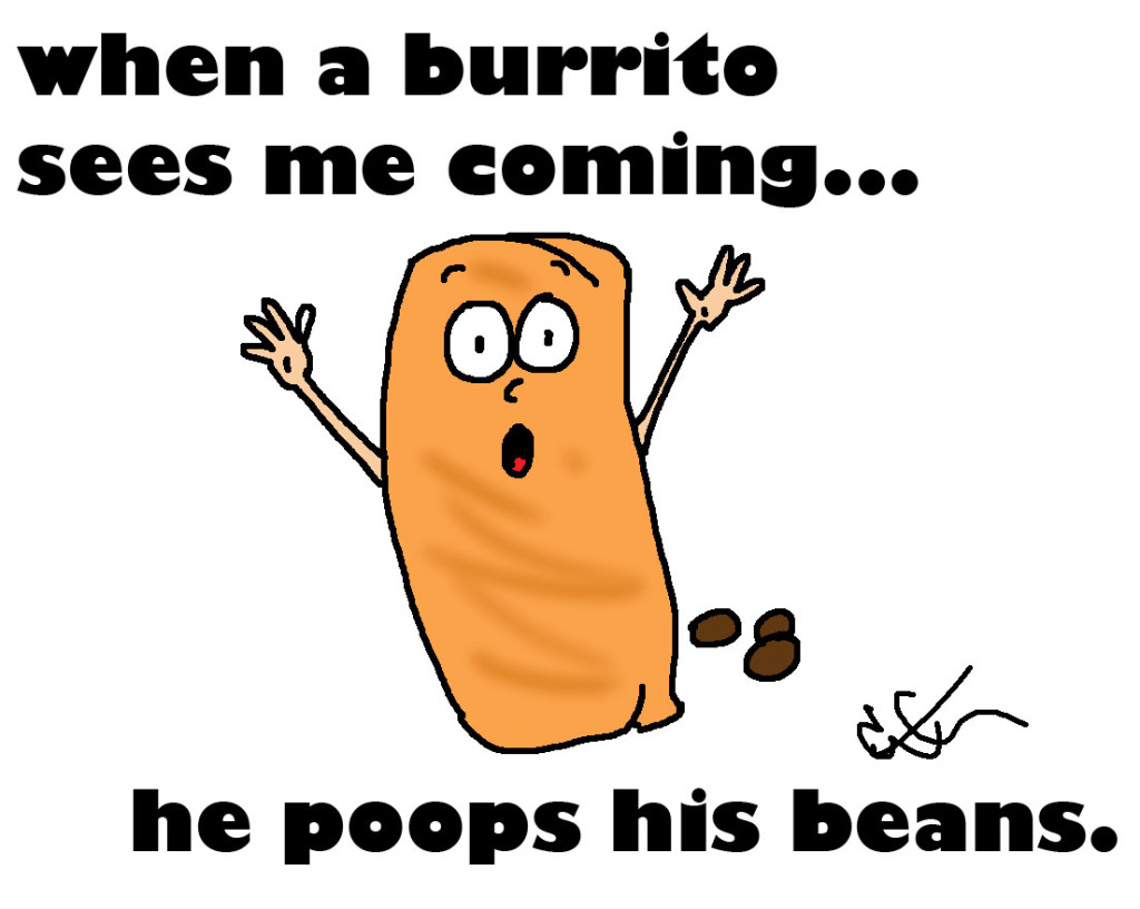 burrito pooping beans