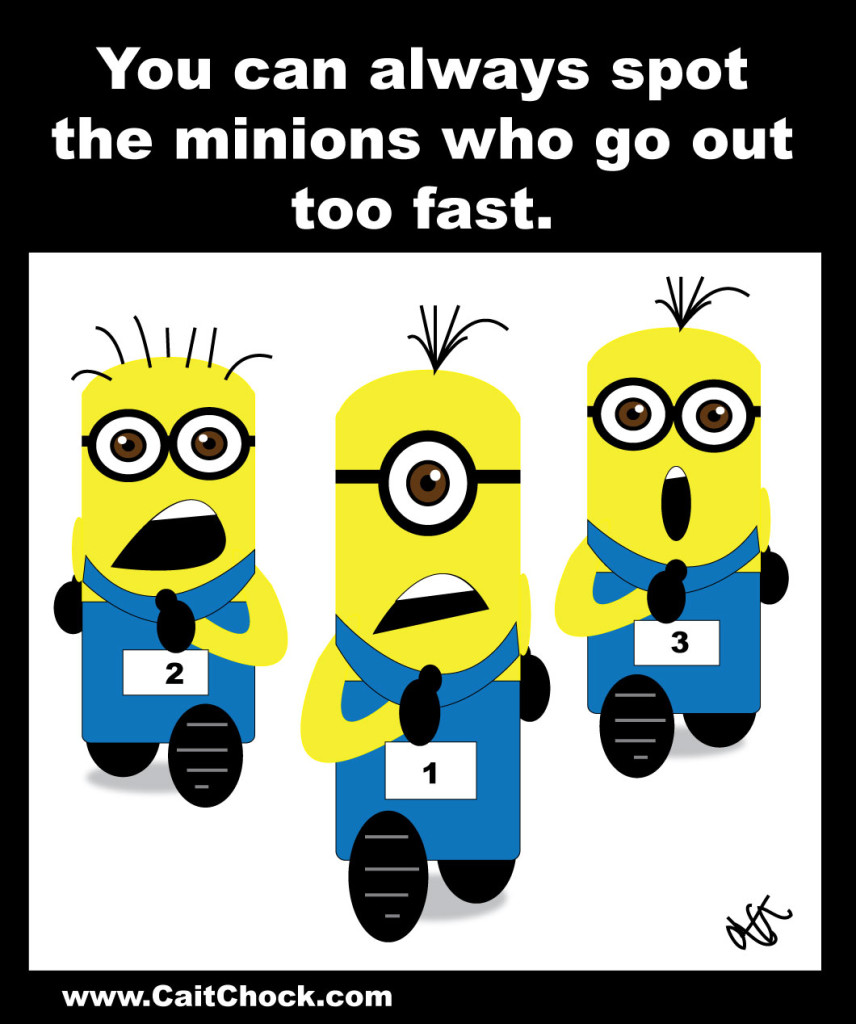 minions running a race