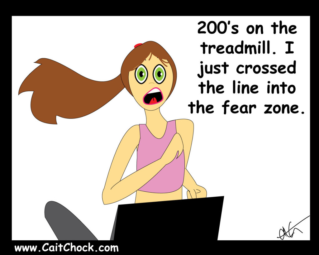 fear of flying off the treadmill