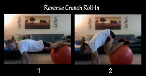 reverse crunch roll in core exercise