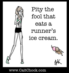 runners love ice cream